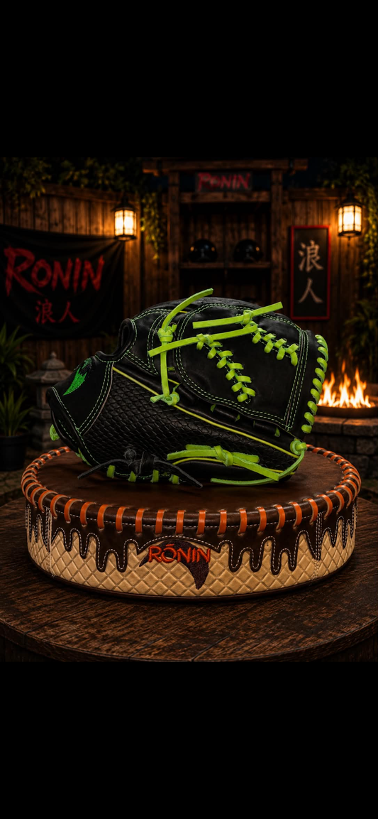 Ronin 11.25” Black & Lime Green Infield Glove