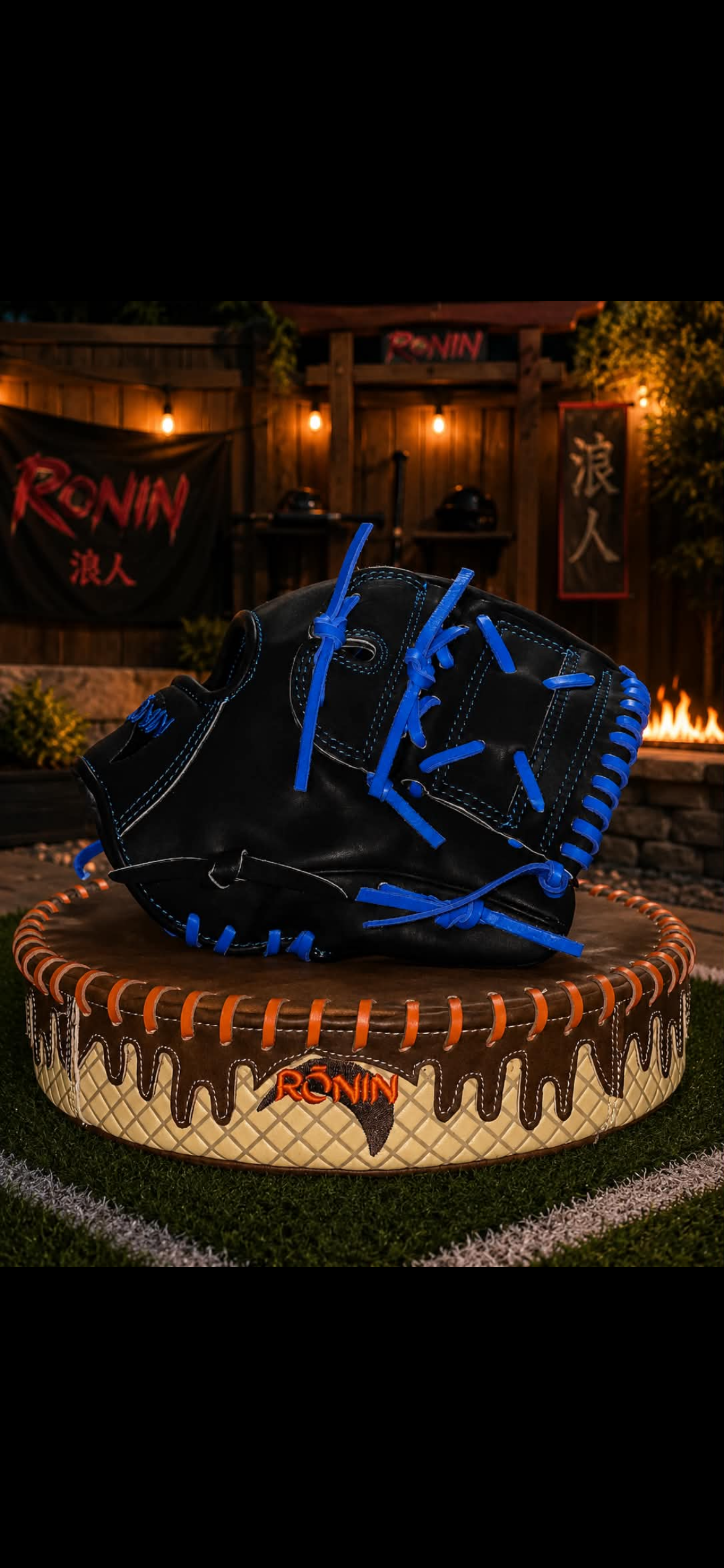 Ronin 11.25” Black & Royal Blue Infield Glove