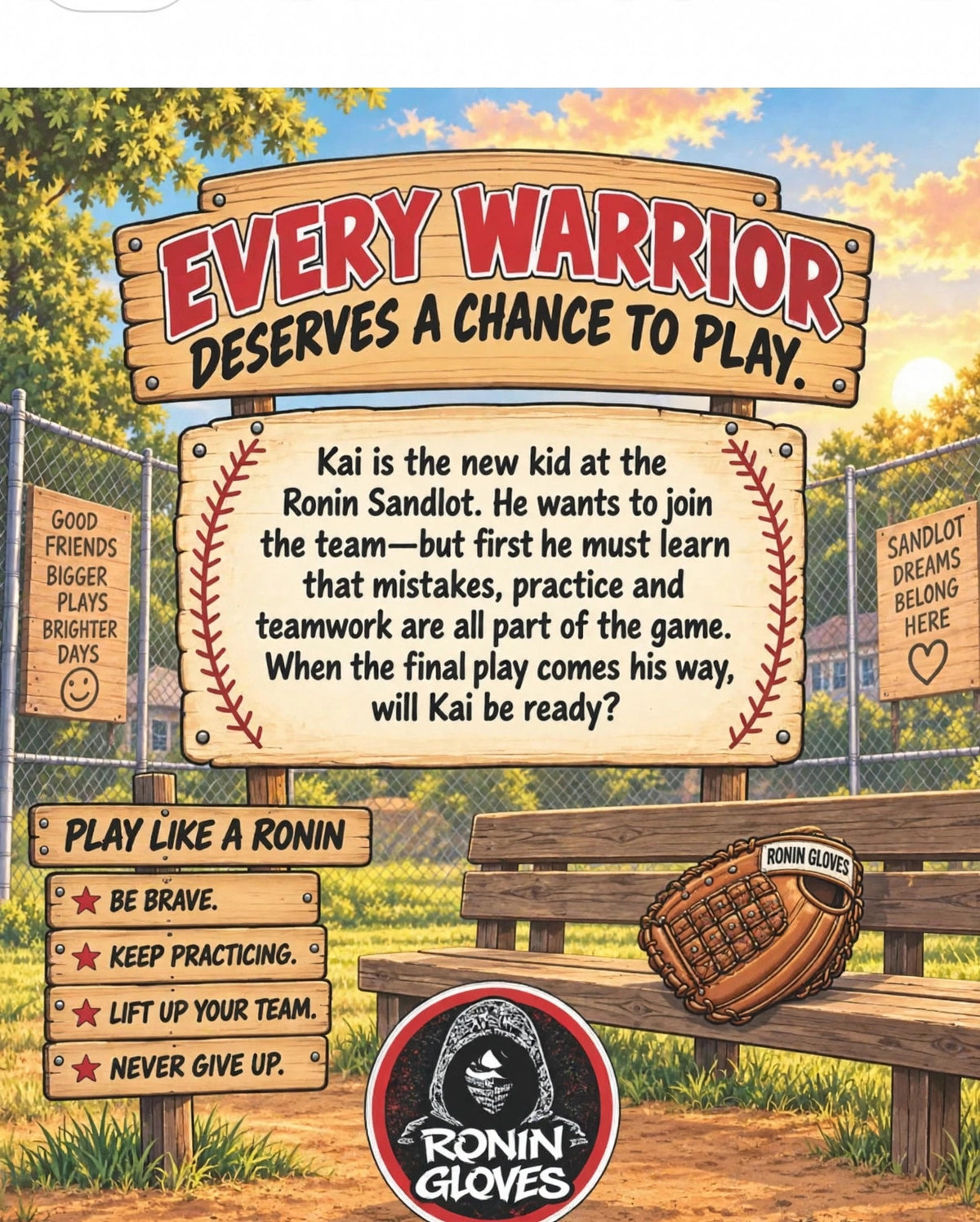 Ronin Sandlot: The New Kid back cover
